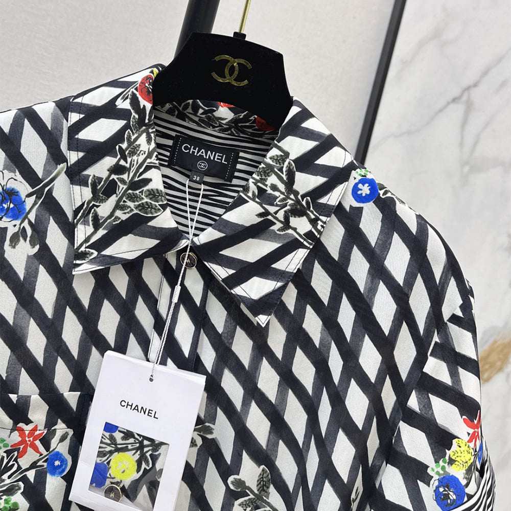 Ch**el WOMEN SILK SHIRT(size:S|M|L)