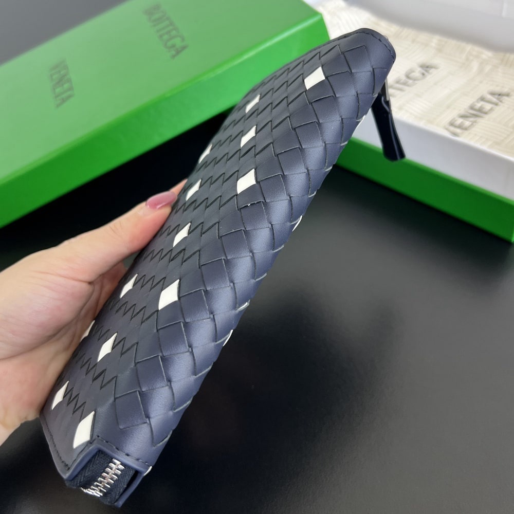 B0tt*ga Ven*ta Intrecciato Piccolo Zip Around Wallet(HIGH-END GRADE)