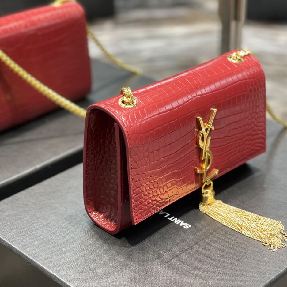 Y51 KATE EMBOSSED SHOULDER BAG